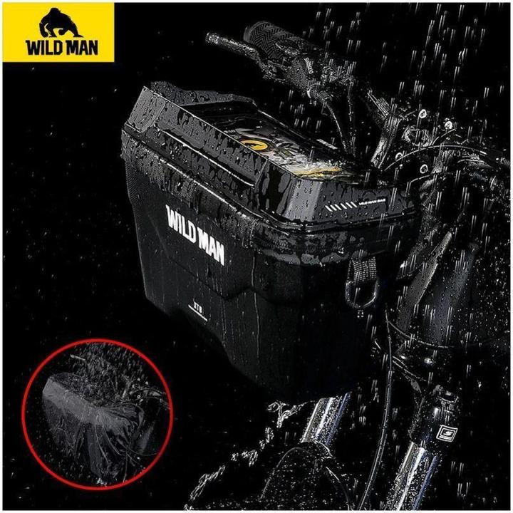 Produktbild Wildman Bicycle accessory traveling bag for handlebars with zipper XT8 3L black (3 l, Lenkertasche)