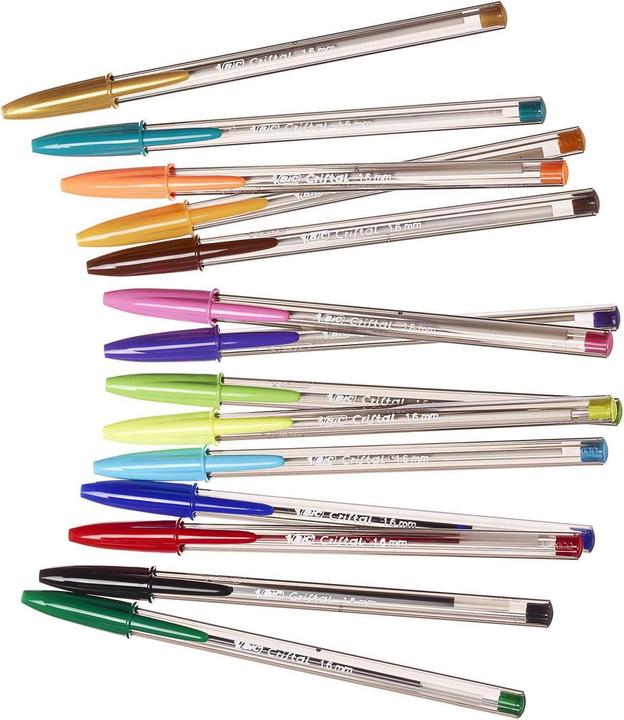 Produktbild Bic Cristal Kugelschreiber (Multicolor, 15 x)