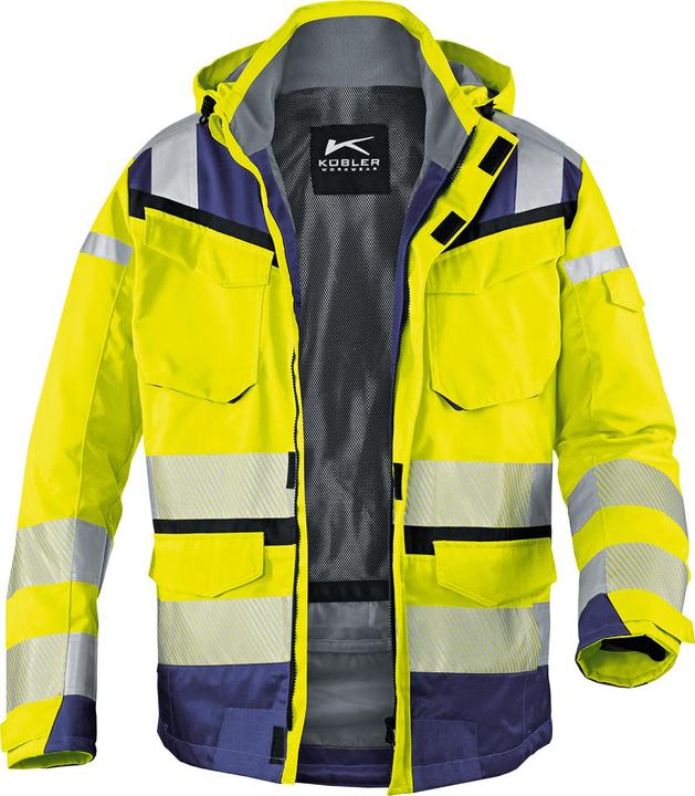 Produktbild Kübler Wetterjacke REFLECTIQ SYMPATEX® PSA 2 warngelb/dunkelblau Form 1307 Grösse S (S)