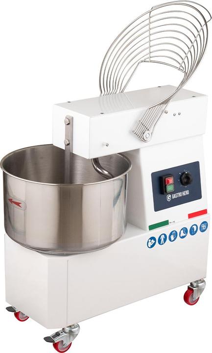 Produktbild Gastro Hero Spiral-Teigknetmaschine PROFI V mit Rollen - fester Kopf (750 W)