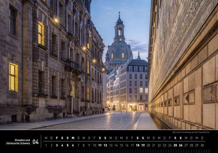 Produktbild Dresden und Sächsische Schweiz Premiumkalender 2026 (50 x 35 cm, Harter Einband, Deutsch)