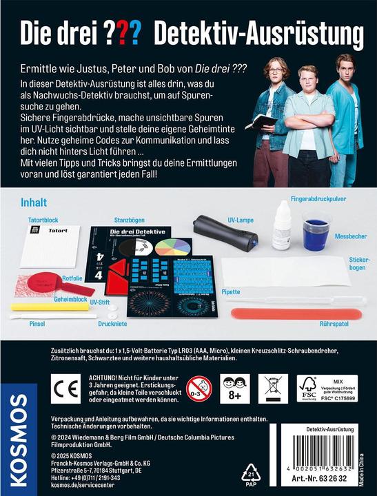 Produktbild Kosmos Die drei??? Detektiv-Ausrüstung