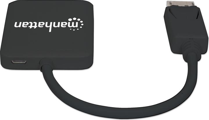 Manhattan DisplayPort to 2-port HDMI splitter hub with MST