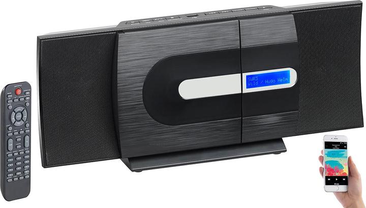 Produktbild Auvisio Vertikale Design-Stereoanlage (Bluetooth, 2x 10 W)
