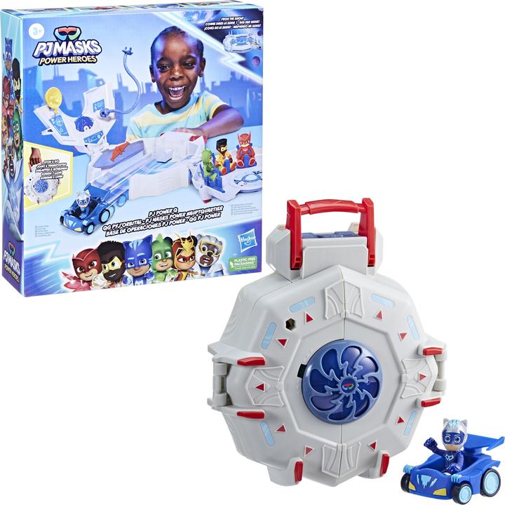 Image du produit PJ Masks Power Heroes Power Quarter, Set de jeu avec voiture et figurine, Jouets pour garçon