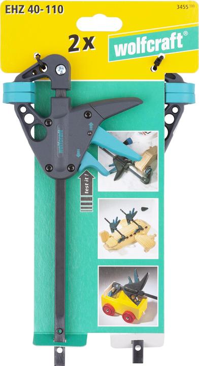 Actual product image wolfcraft wolfcraft 2 EHZ - Mini-Einhandzwingen 40/110mm (110 mm)