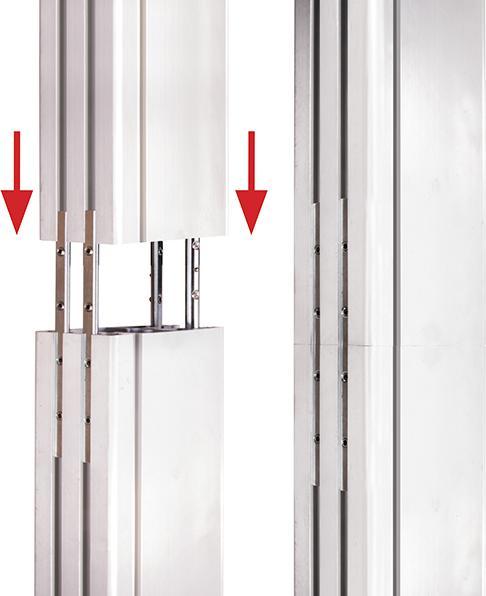 Produktbild b-tech BT8380 - Spalte - Schwarz - Aluminium - 70 mm - 160 mm - 1800 mm