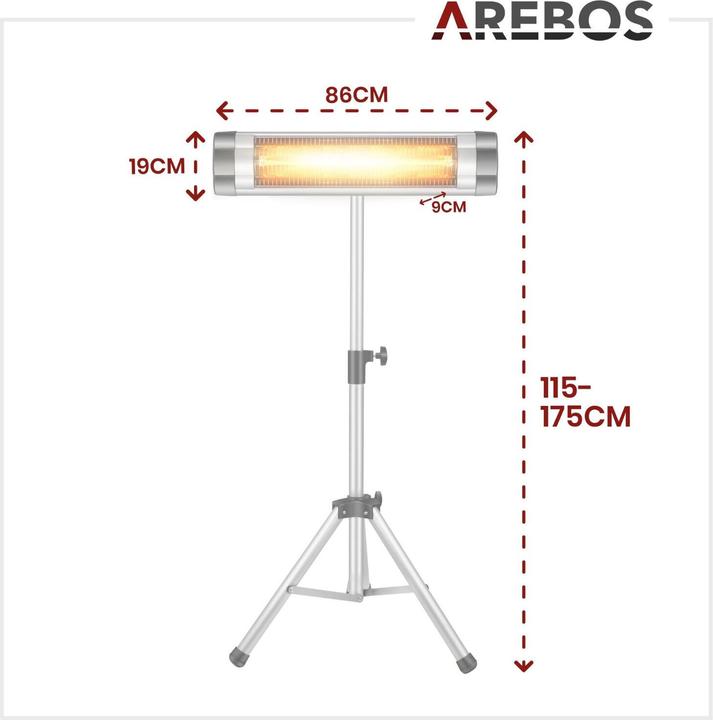 Produktbild Arebos Infrarot Heizstrahler (2500 W)