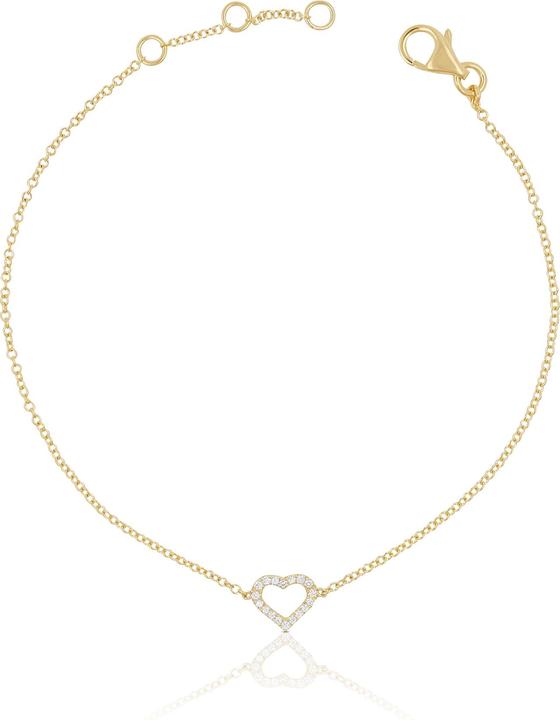 Muau Herz (19 cm, 750/18K Gelbgold)