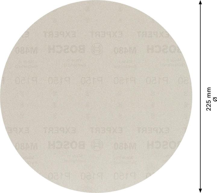 Image du produit Bosch Professional Zubehör Filet abrasif Expert M480 pour ponceuse pour cloisons sèches, 225 mm, G 150, 25 pces. (150)