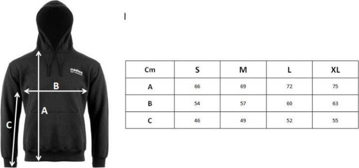 Immagine prodotto Masters Sweatshirt mit Kapuze und Reissverschluss (XL)