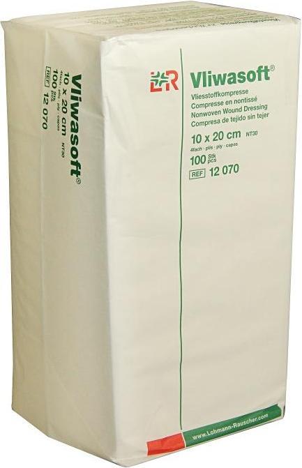 Actual product image Lohmann & Rauscher Vliesstoffkompressen 10x20cm 4-lagig