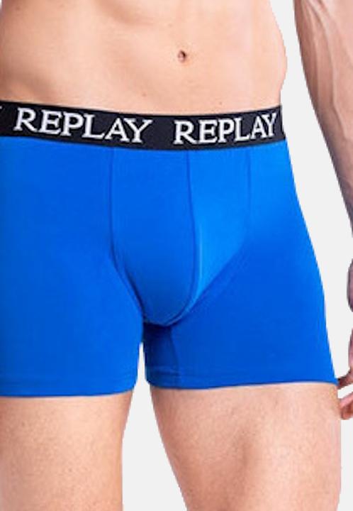 Produktbild Replay Trunk BOXER Style 01/C Basic Cuff Logo im 3er Pack (XL, 3er Pack)