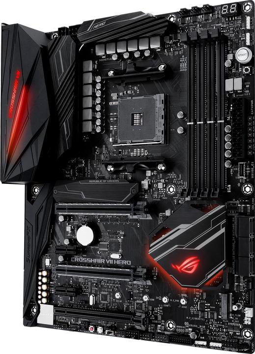 ASUS ROG Crosshair VII HERO (AM4, AMD X470, ATX)