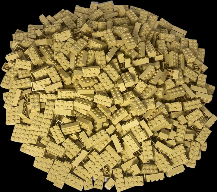 Image du produit LEGO 2x4 briques beige - 50 pièces - Briques tan 3001 (3001, LEGO Accessoires)