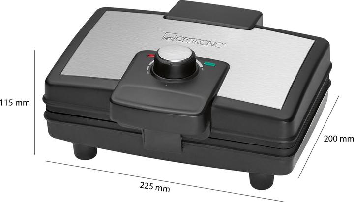 Actual product image Clatronic Waffeleisen