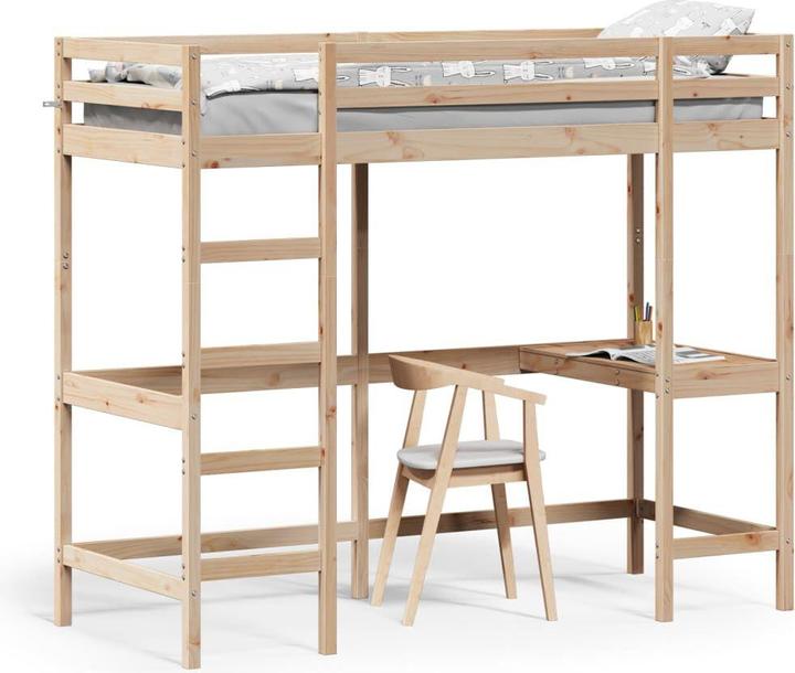 Image du produit VidaXL Lit superposé avec bureau (75 x 190 cm)