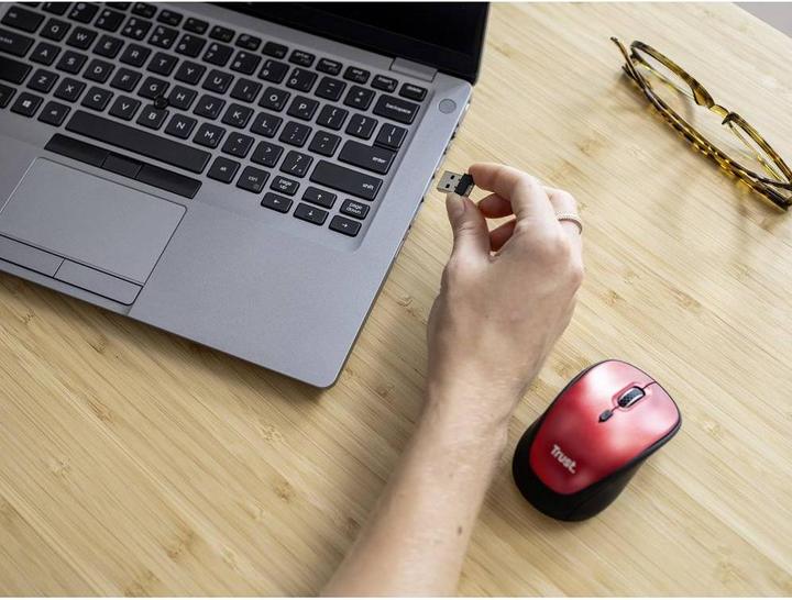 Actual product image Trust YVI+ Wireless Mouse red (Wireless)