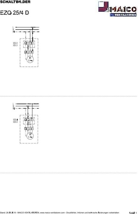 Valori nutrizionali e ingredienti Maico Ventilatore DN 250 installazione a parete (EZQ 25/4 D)