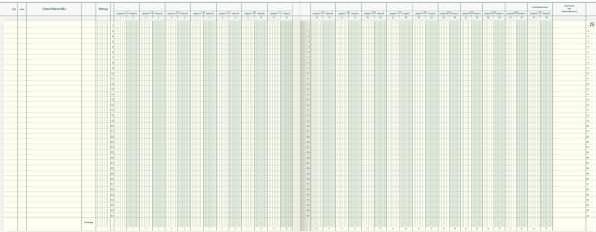 Actual product image König & Ebhardt Vario Journal 17 accounts 48 sheets 42,5x33cm (48 x)