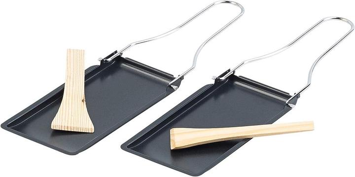 Actual product image Rosenstein & Söhne Set of 6 grill pans with foldable handle