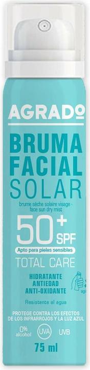 Immagine prodotto Agrado Protezione solare viso Mist 50 SPF UVA UVB Waterproof 75ml (Spray solare, SPF 50, 75 ml)