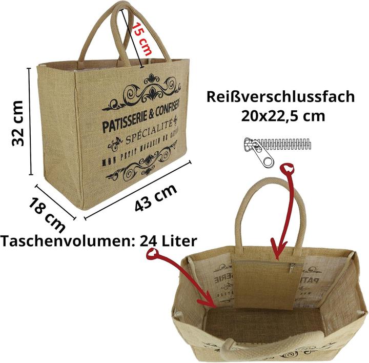 Actual product image Domelo Jute Shopper - Einkaufstasche