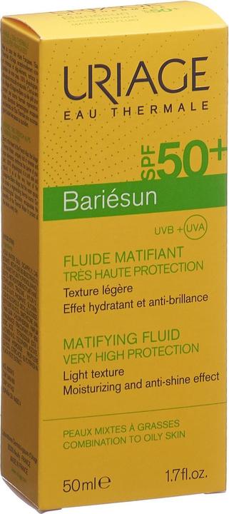 Immagine prodotto Uriage Bariésun Fluido opaco SPF50 (Crema solare viso, SPF 50, 50 ml, 74 g)