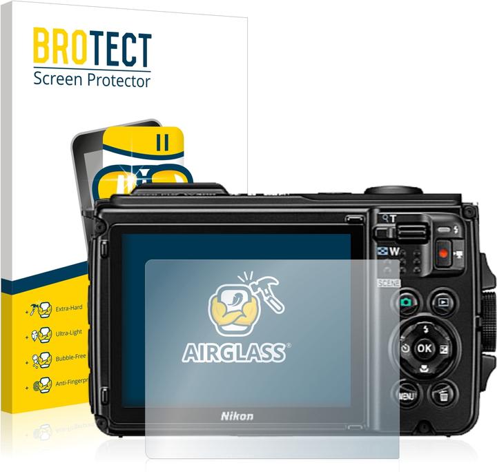 BROTECT AirGlass Panzerglasfolie (Displayschutz, Coolpix W300)