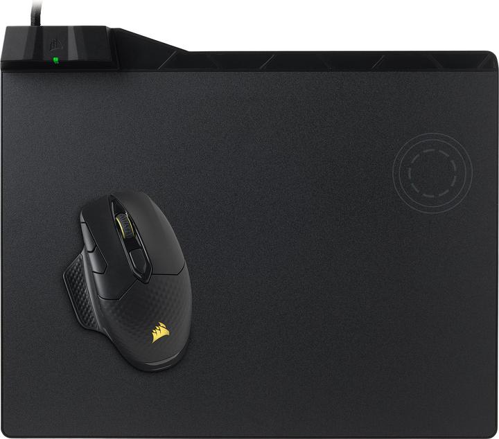 Actual product image Corsair MM1000 gaming mouse pad with wireless Qi charging zone (L)