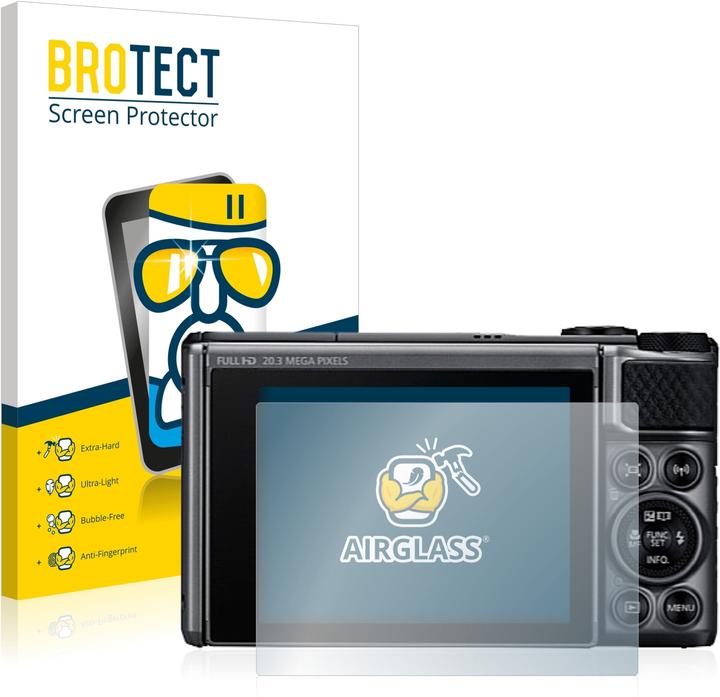 BROTECT AirGlass Panzerglasfolie (Displayschutz, PowerShot SX730 HS)