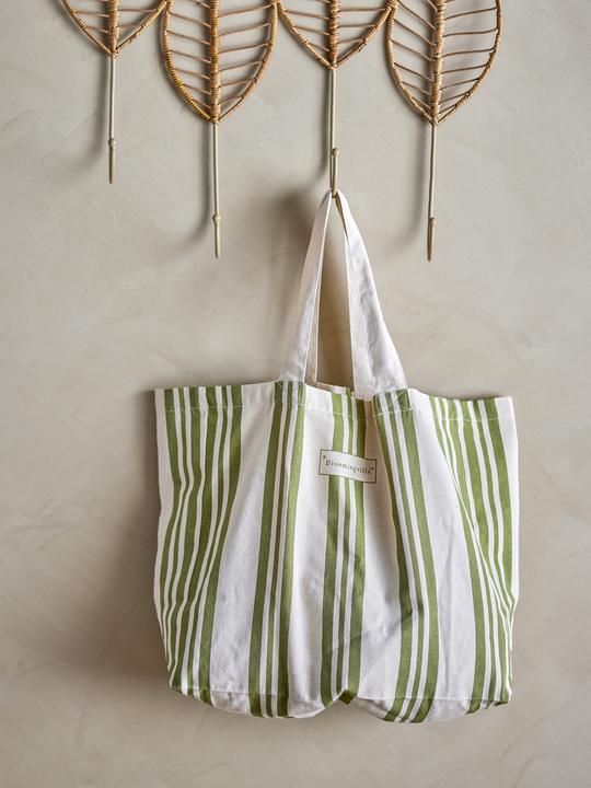 Immagine prodotto Bloomingville Borsa della spesa Trina, Verde, Cotone (30 l)