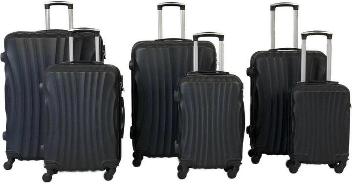 Trolleymax Trolleymaxx Reisekoffer Schwarz (M (50 - 90l))