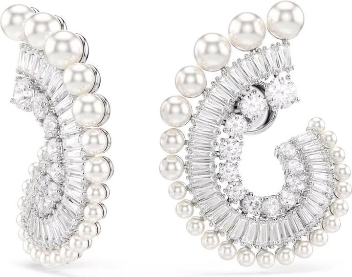 Produktbild Swarovski x Ariana Grande Drop Ohrhänger Kristallperle Verschiedene Schliffe Weiss Rhodiniert (Swarovski Metall)