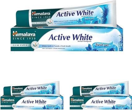 Image du produit Himalaya Active White Herbal Toothpaste Gel blanchissant pour le brossage des dents 75ml (75 ml)