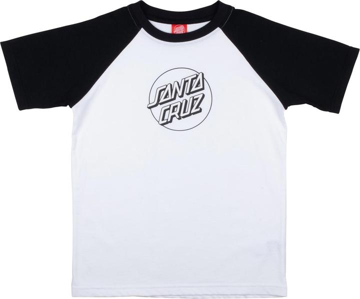 Santa Cruz Youth Opus Dot Raglan T-Shirt (6, 7, 8)