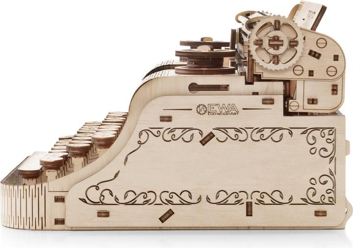 Actual product image Eco Wood Art Typewriter