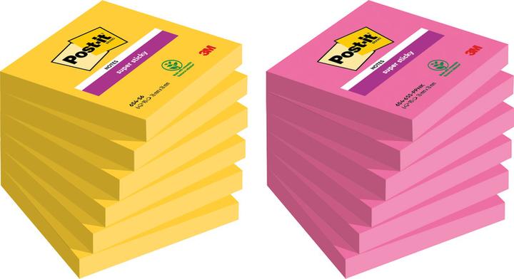 Image du produit Post-it Super Sticky Sticky Sticky Notes (76 x 76 mm)