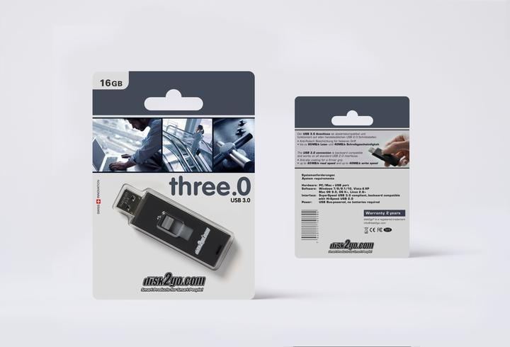 Produktbild Disk2go three.O 3.0 (16 GB, USB-A)
