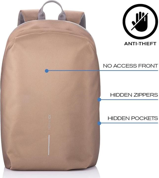 Immagine prodotto XD Design ZAINO ANTIFURTO BOBBY SOFT BROWN P/N: P705.796 (16 l)