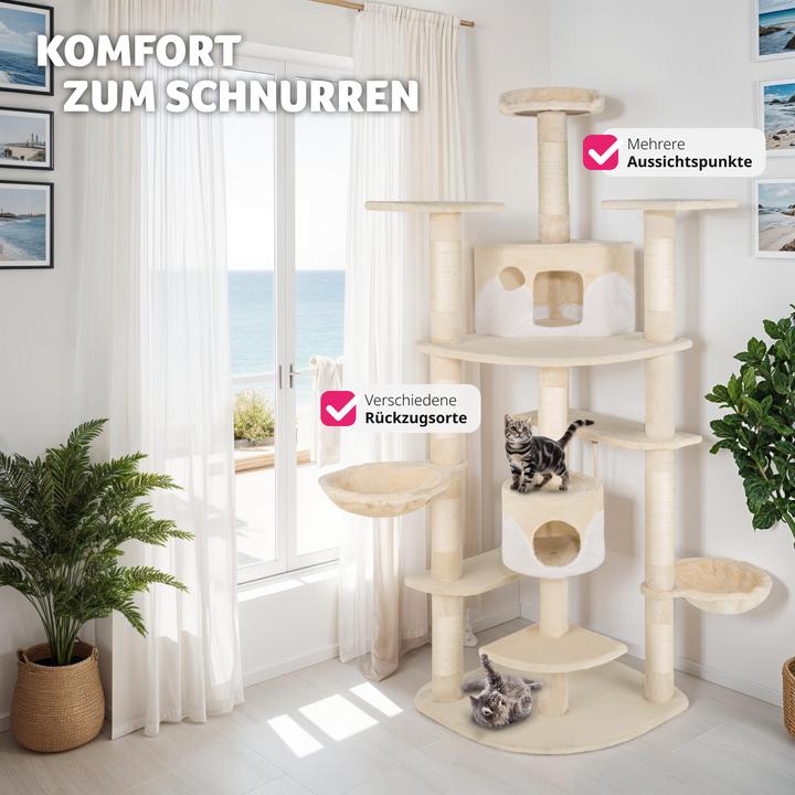 Actual product image tectake Nelly (204 cm, Beige, White)