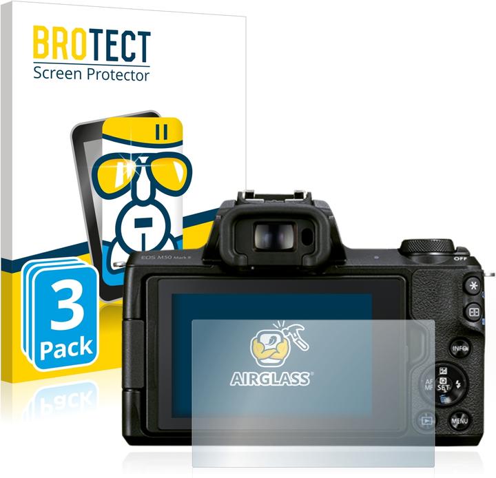 BROTECT AirGlass Panzerglasfolie (Displayschutz, EOS M50 Mark II)