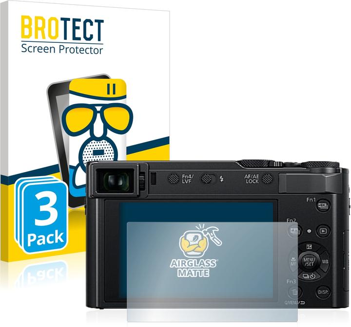 Produktbild BROTECT AirGlass Panzerglasfolie Matt (Displayschutz, Lumix DC-TZ202)