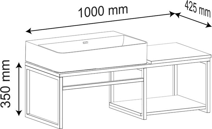 Image du produit VCM 2-tlg. Waschplatz Bitila 100