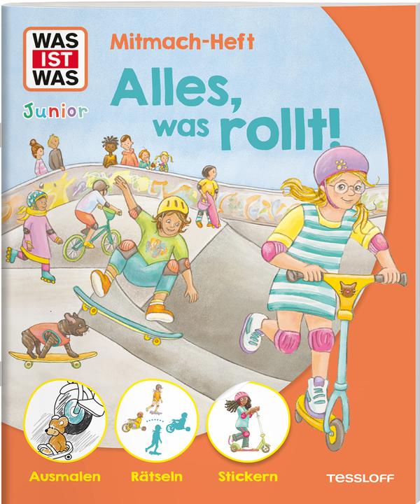 Actual product image Tessloff WAS IST WAS Junior Mitmach-Heft Alles, was rollt! (German, Lorena Lehnert, Anja Rommerskirchen, 2024)