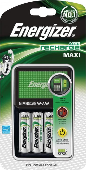 Actual product image Energizer Recharge Maxi (4 pcs., AA, 2000 mAh, Battery + charger)