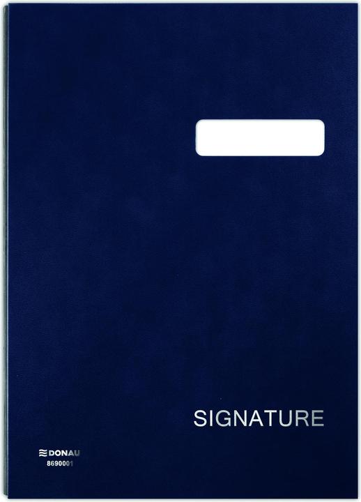 Donau SIGNATURFALTUNG, KARTON/PP, A4, 450 g/m², 20 Fächer, Marineblau 8690001-18 (A4, 1 x)