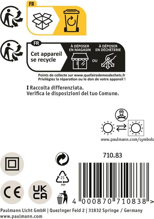 Image du produit Paulmann Plafonnier à LED PAUL (2500 lm)