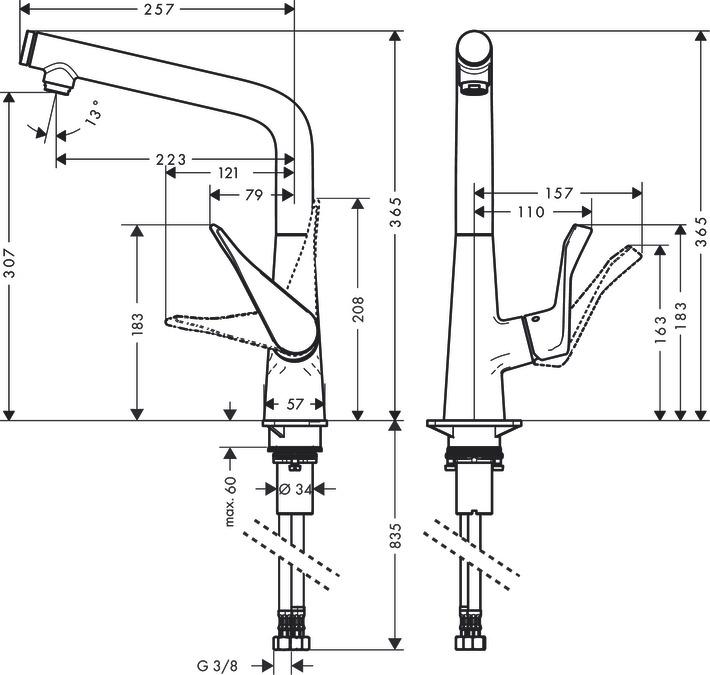 Produktbild hansgrohe Metris Select Chrom