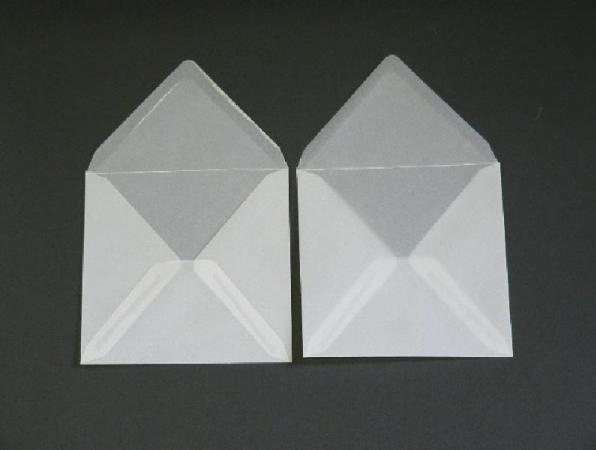 Produktbild Blanke Briefumschläge Offset transparent 125x125mm 100g/qm NK VE=100 Stück weiss (100 x)